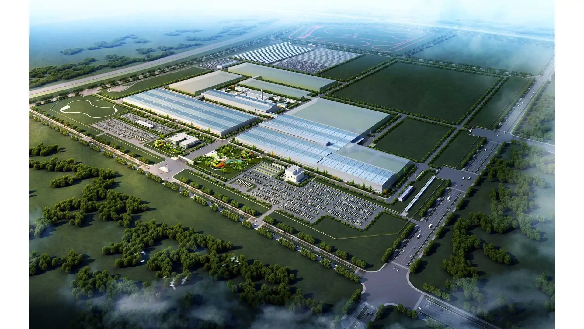 BAIC BluePark Magna intelligent manufacturing facility in Zhenjiang, China