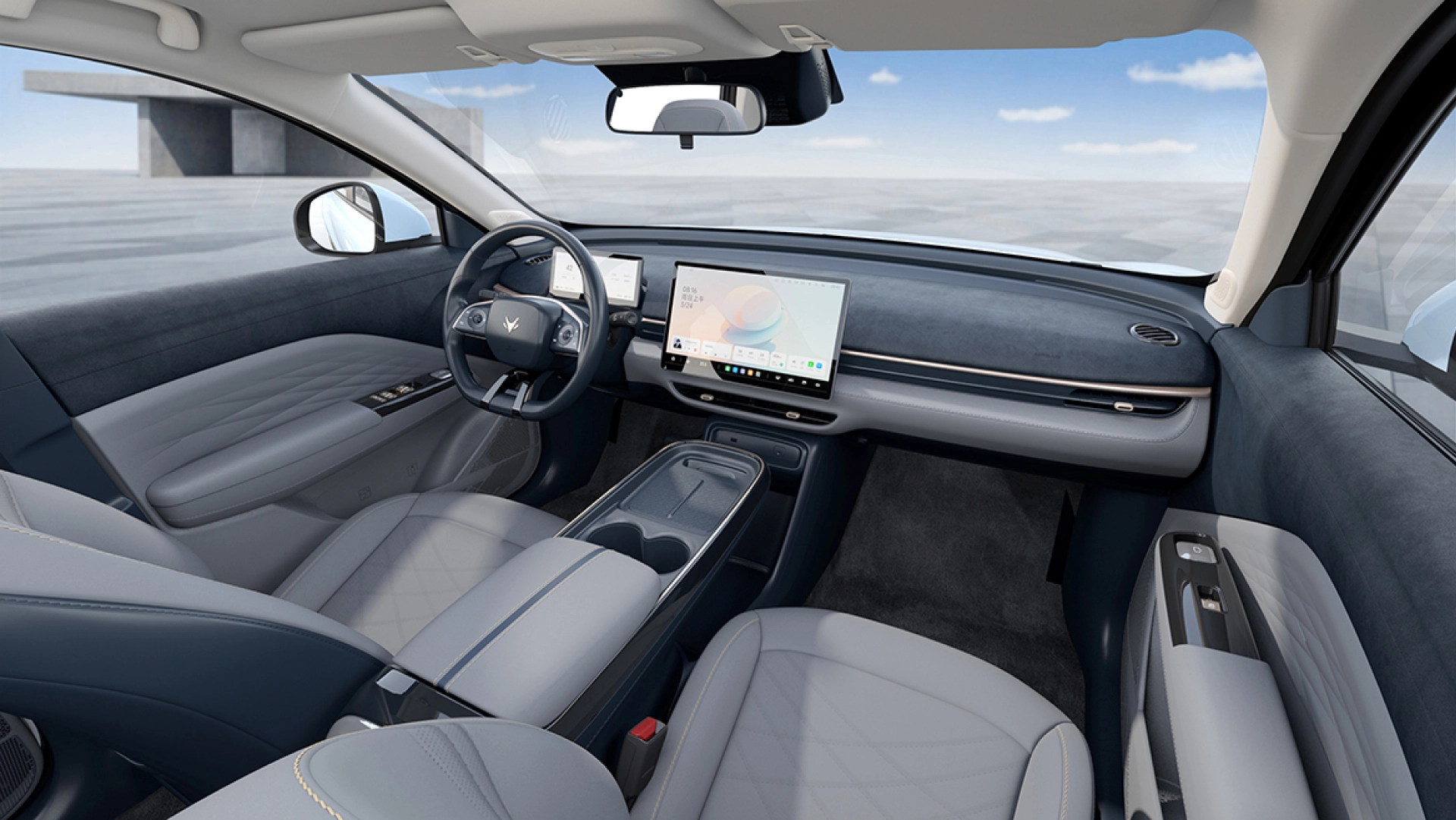 ARCFOX T1 interior dashboard — Black Golden